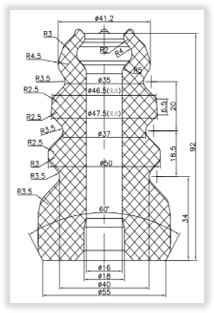 Engineering drawing DRG-SOL-001 of the jounce bumper